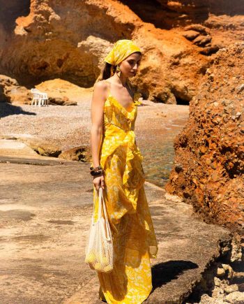 Orelia yellow maxi dress