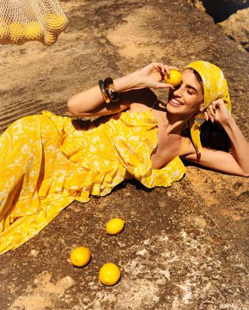 Orelia yellow maxi dress