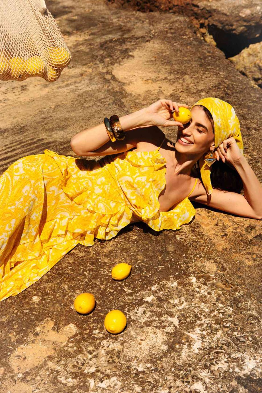 Orelia yellow maxi dress