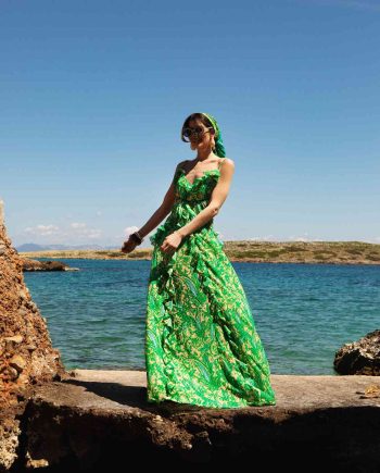Orelia green maxi dress