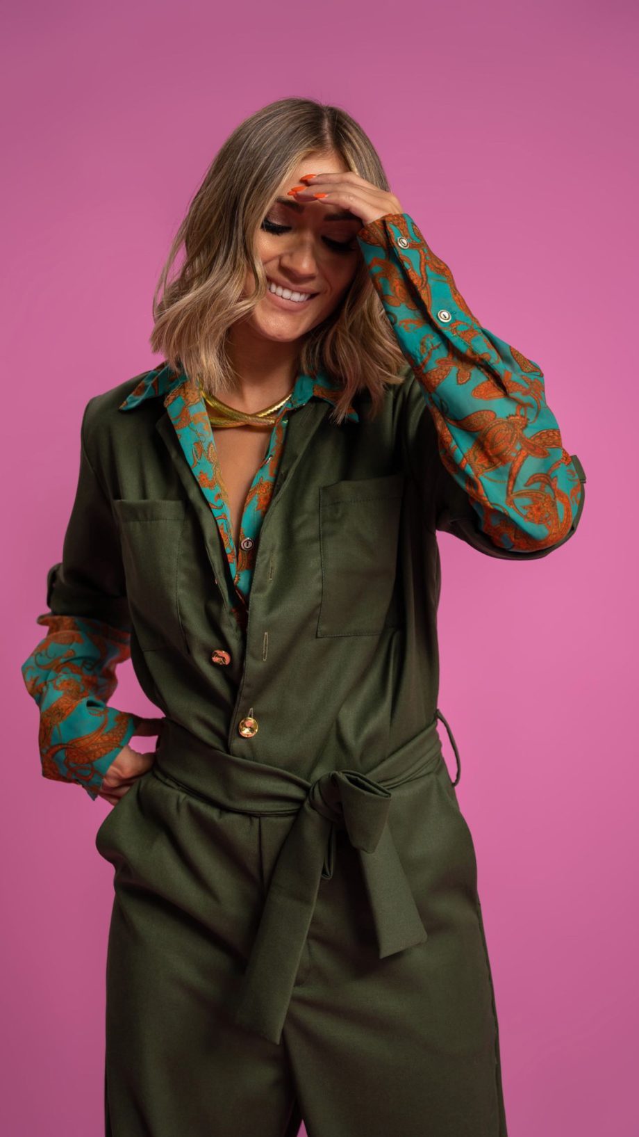 Olive jumpsuit