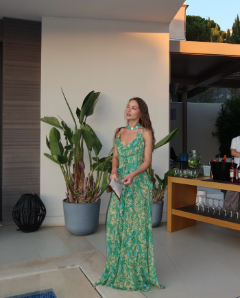 Orelia green maxi dress