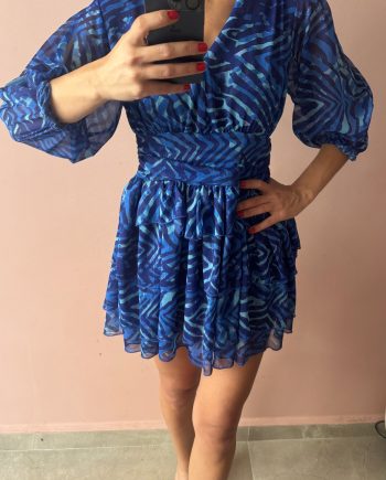 Ocean waves mini dress