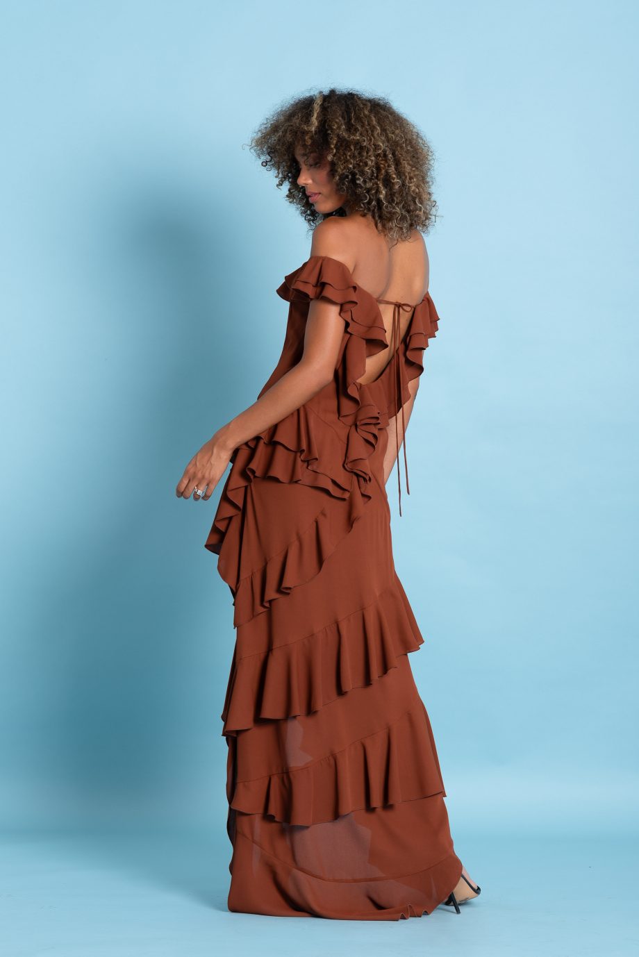 Noah brown maxi dress
