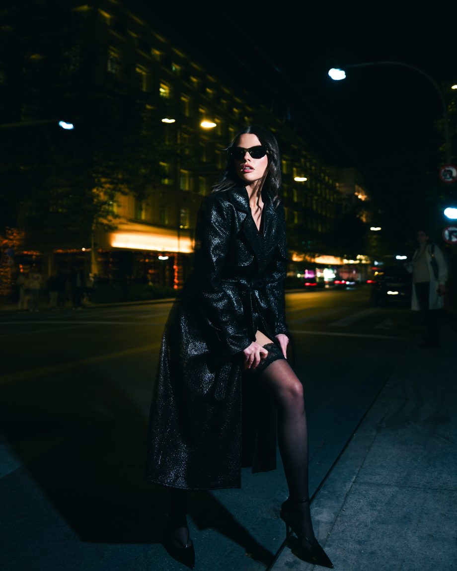 Eileen vegan leather coat