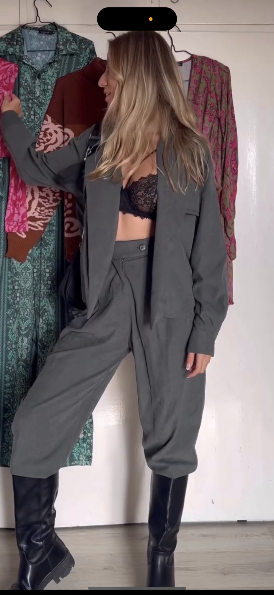 Cupro khaki set