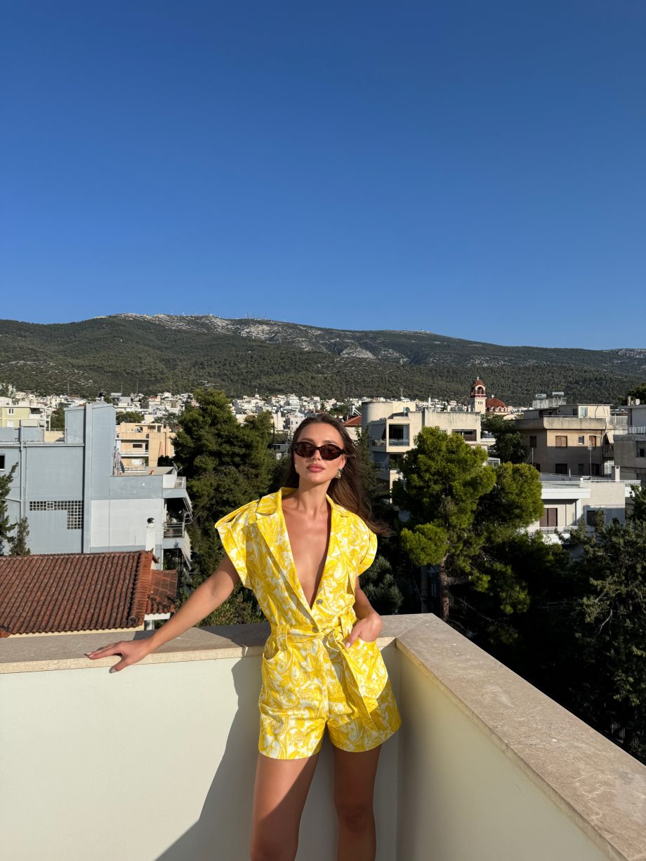 Maxine denim playsuit