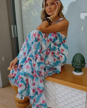 Olina ruffled maxi dress