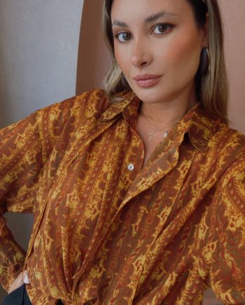 Luna beige oversized shirt