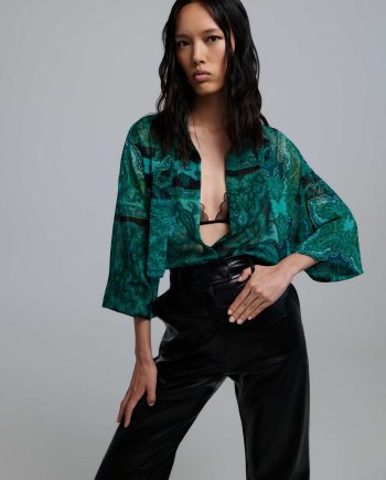 Selma green oversized shirt