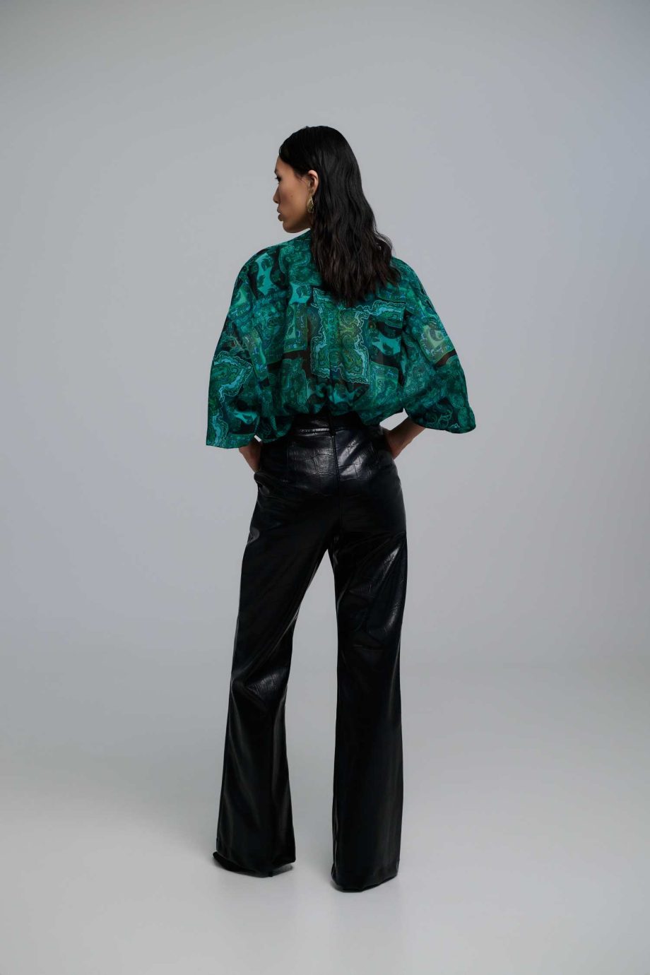 Selma green oversized shirt