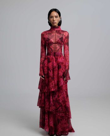 Heyden fuschia maxi skirt