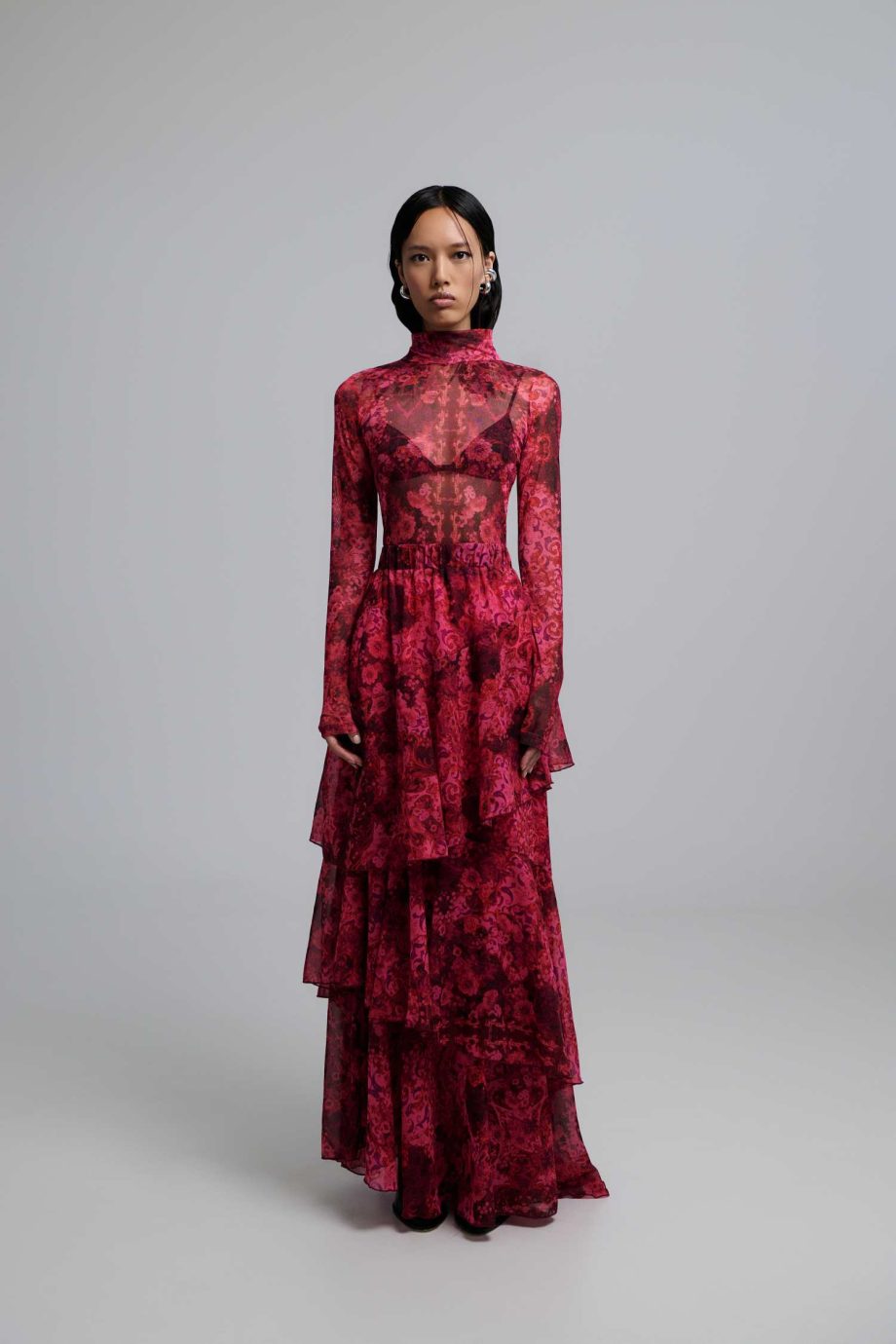 Heyden fuschia maxi skirt