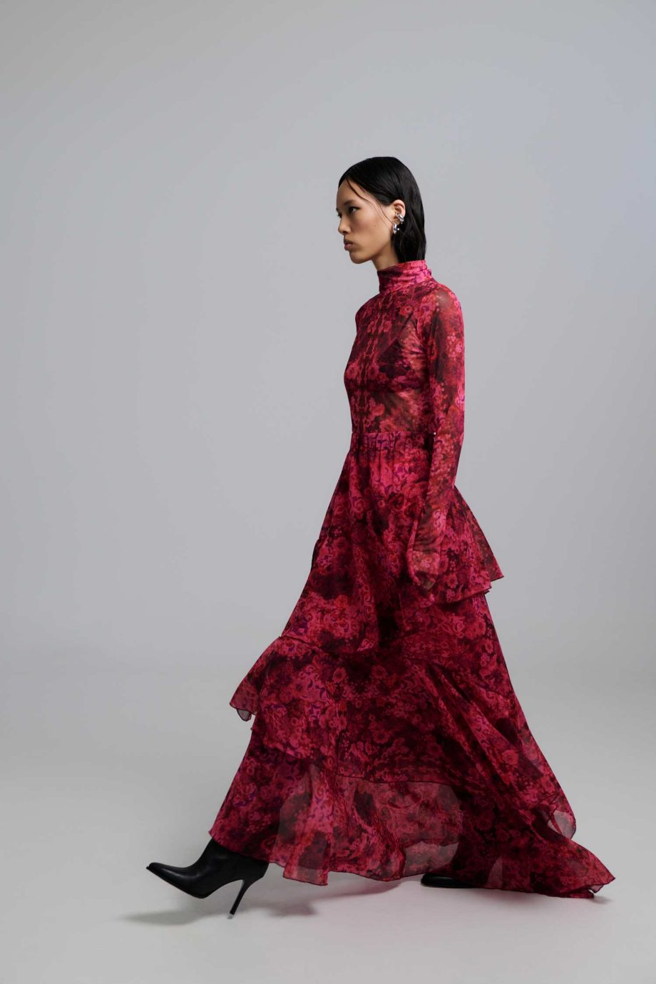 Heyden fuschia maxi skirt
