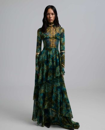 Heyden green maxi skirt