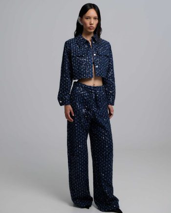 Sarah sequined denim pants