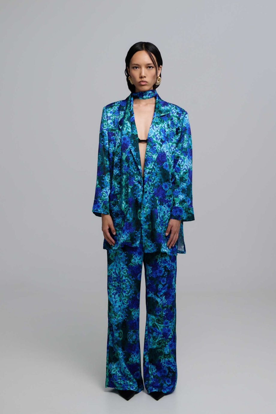 Josie blue satin set