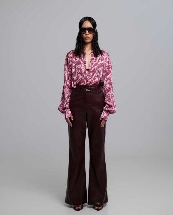 Kelly croco faux leather pants