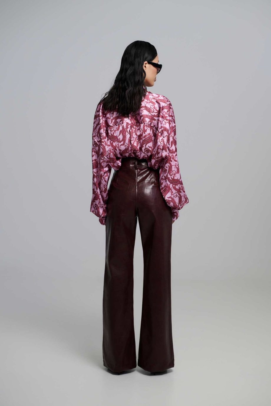 Nolia satin oversized shirt