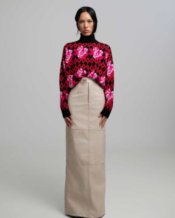Cornelia faux leather skirt
