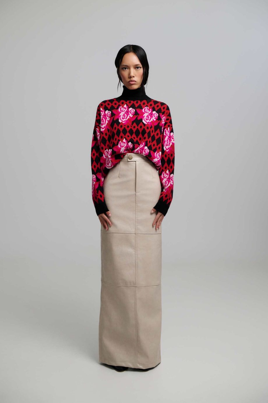 Cornelia faux leather skirt