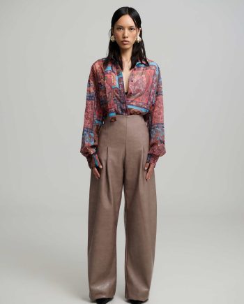 Nadiya barrel faux leather pants