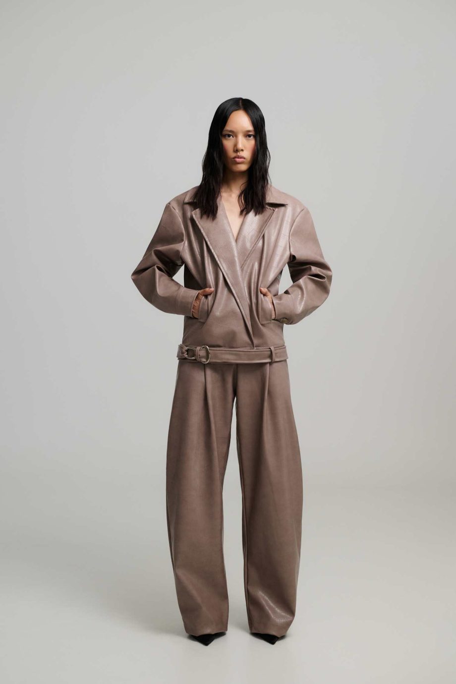 Nadiya faux leather jacket