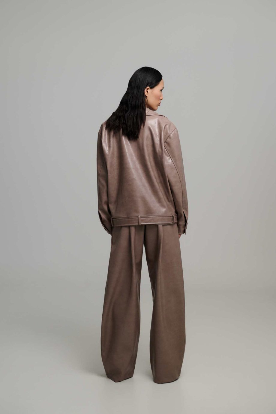 Nadiya barrel faux leather pants