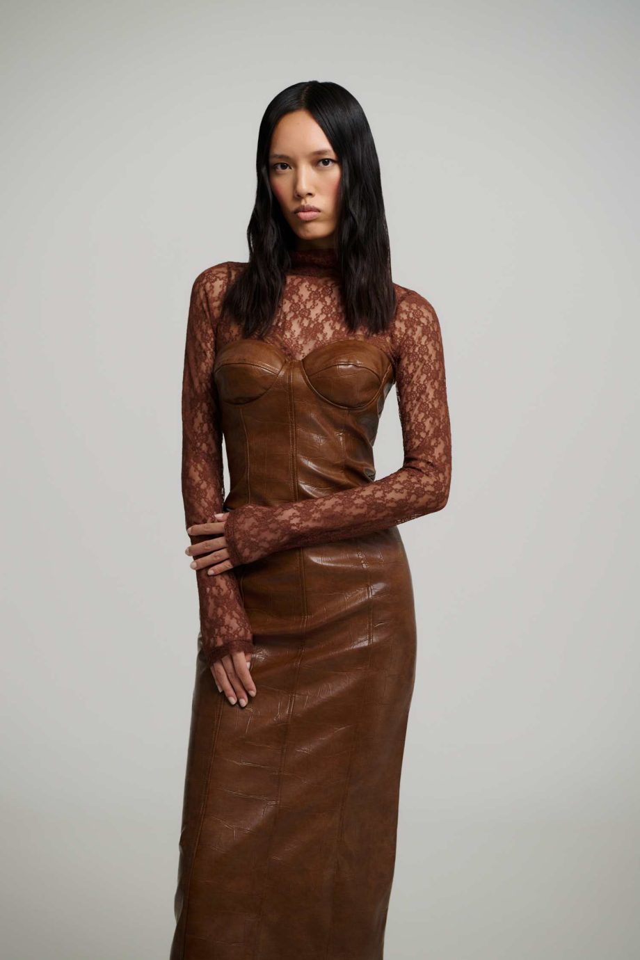 Winona vegan leather dress