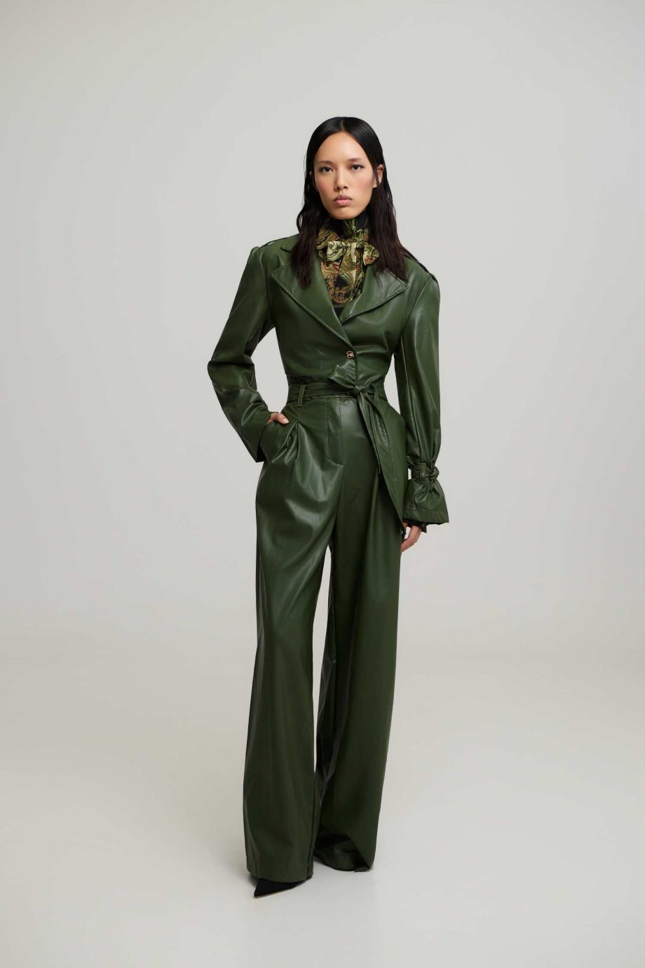 Elise faux leather jumpsuit