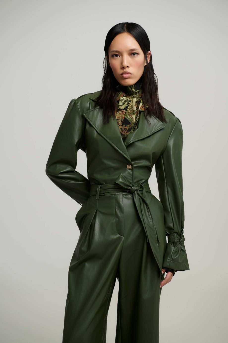 Elise faux leather jumpsuit
