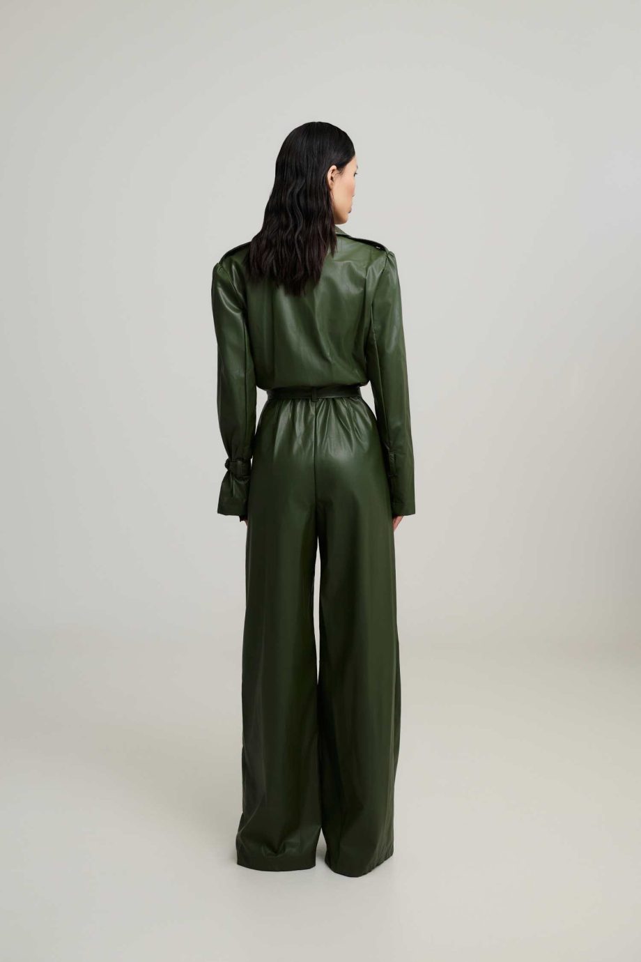 Elise faux leather jumpsuit