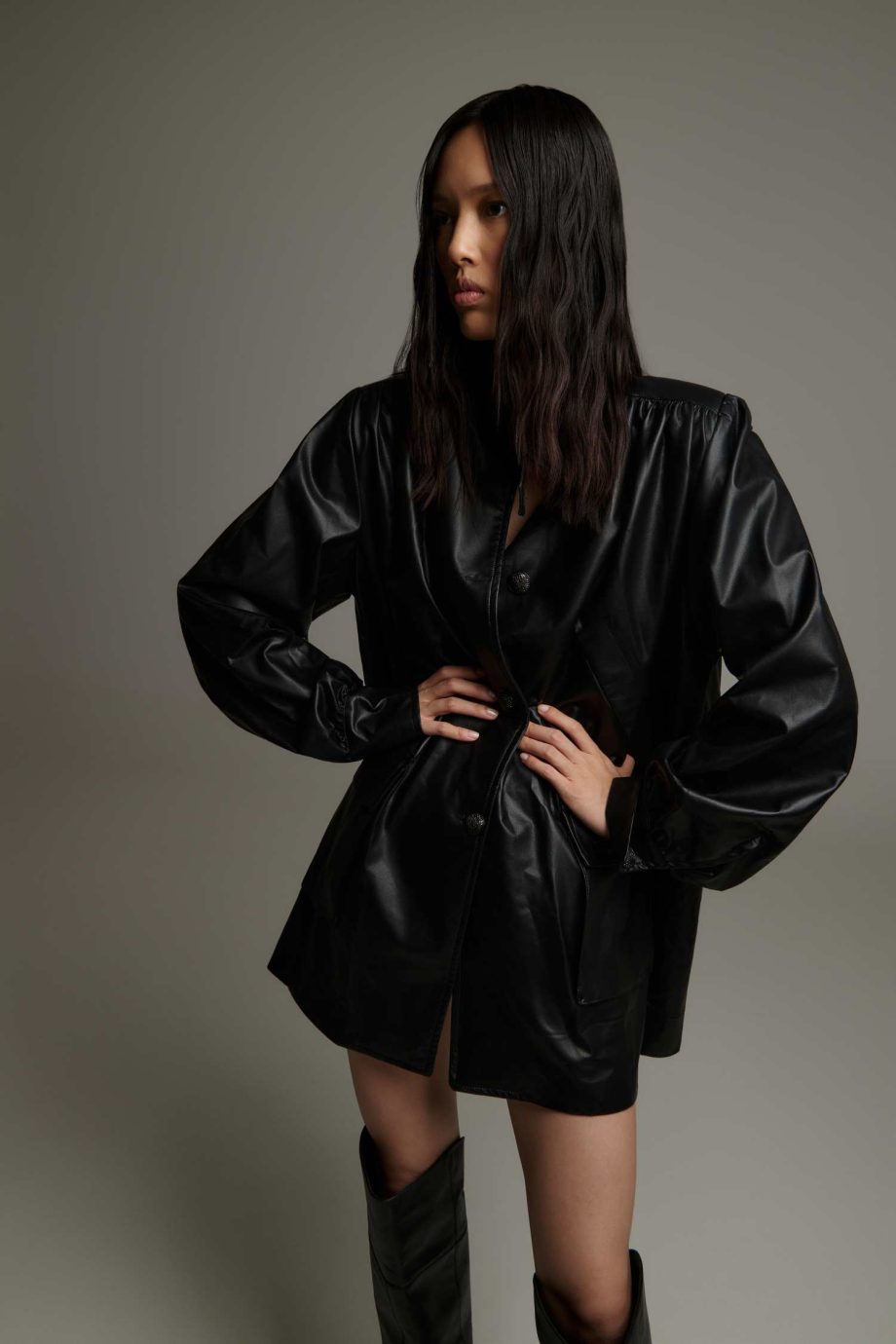 Remi faux leather jacket