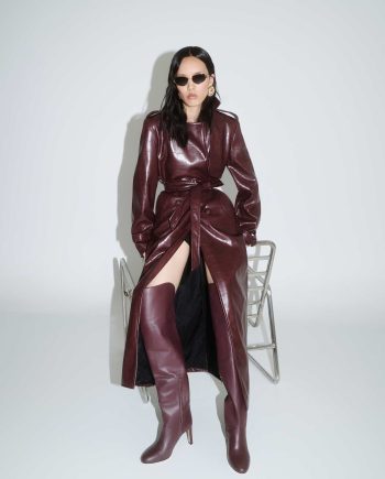 Eve brown trench coat