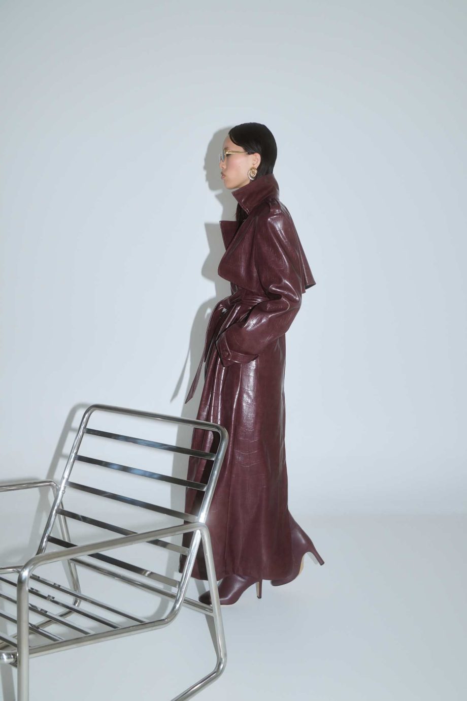 Eve brown trench coat