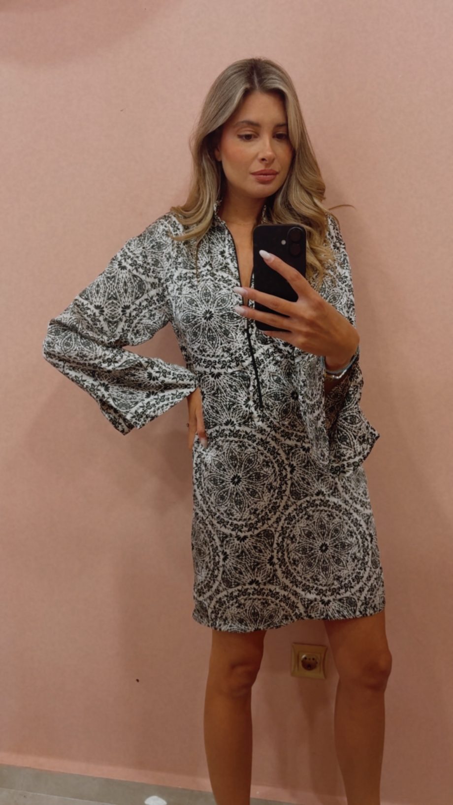 Midnight bloom satin dress