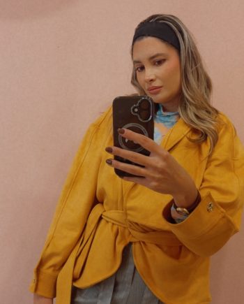 Suede leather jacket