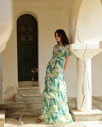 Marive green maxi dress