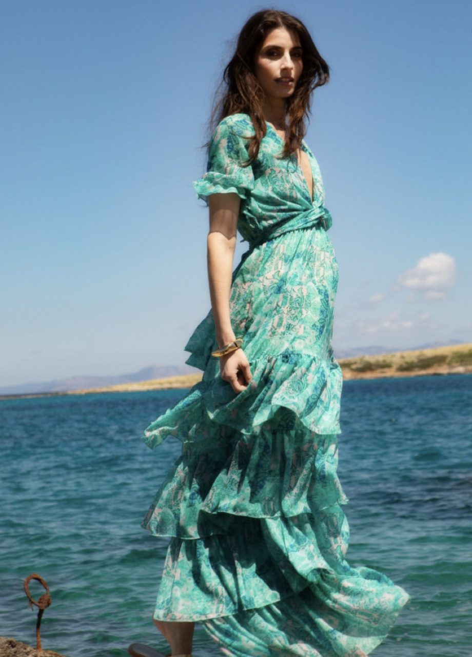 Marive light blue maxi dress