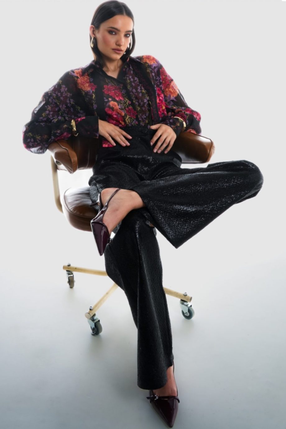 Lacey vegan leather pants