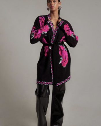 Aria black faux leather pants