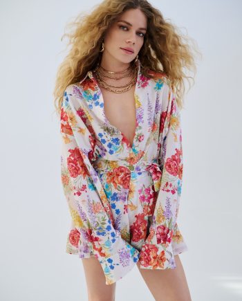 Heatspell white oversized shorts