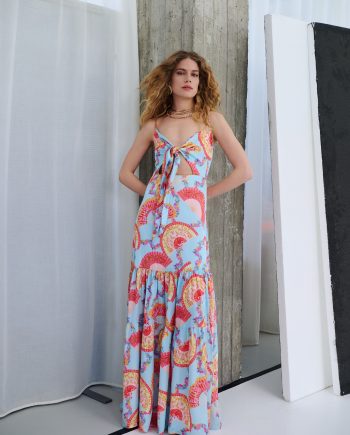 Dayflare blue satin dress