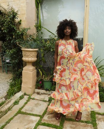 Luma ruffled dress