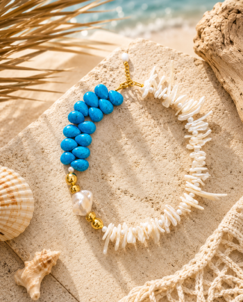 Salt and Turquoise necklace