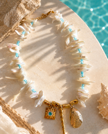 Salt and Gold handmade necklace