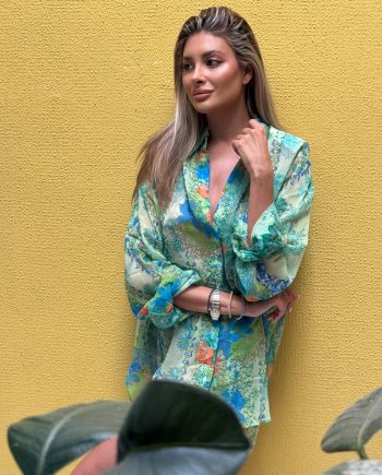 Cielo green oversized shirt
