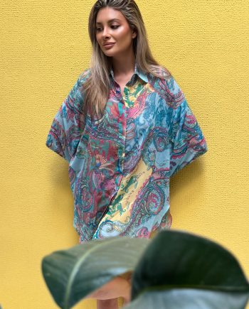 Cielo blue oversized shirt