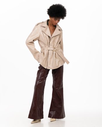 Seralya faux leather jacket
