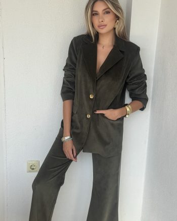 Khaki corduroy suit